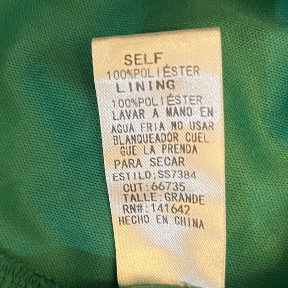 She + Sky Green Floral Maxi Dress Ruffles Wedding Vacation - Picture 11 of 11